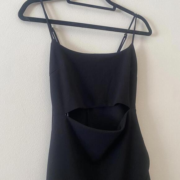 LULUS black cut out mini dress in the club - Picture 3 of 5